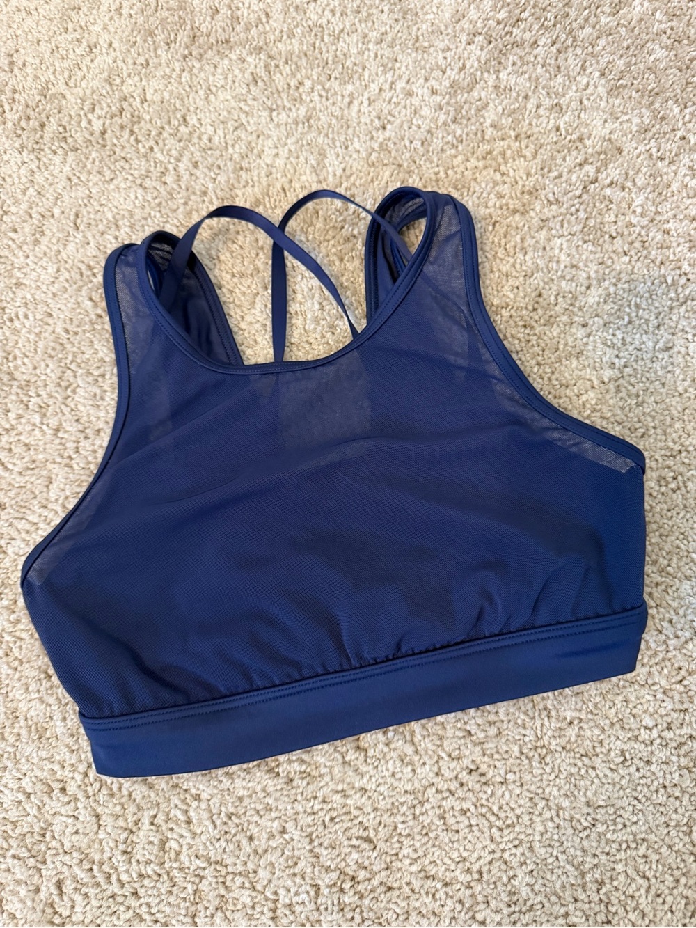 aerie Navy Blue Sports Bra, Small